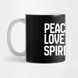 Peace Love &Spirituality (white) Mug